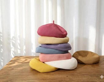 Loose Summer Beret: Breathable French Style - Handmade