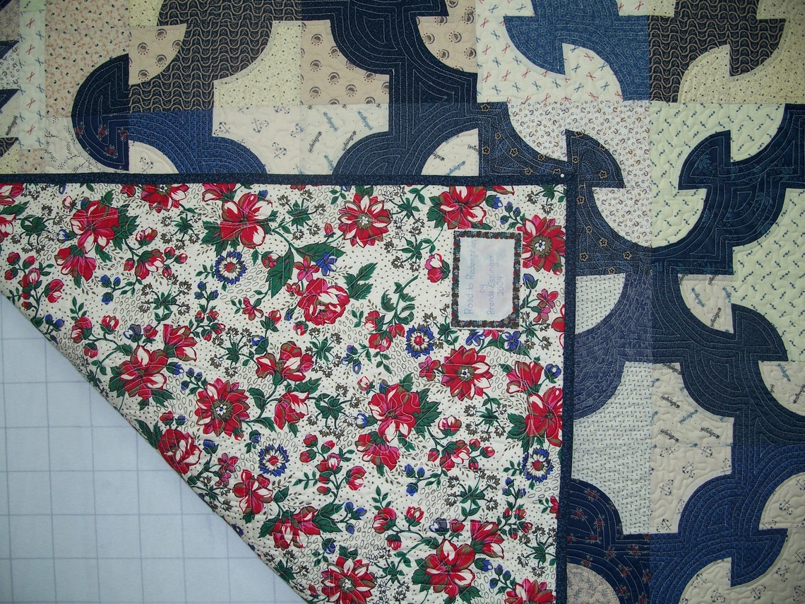 Drunkard's Path Variation Quilt Etsy