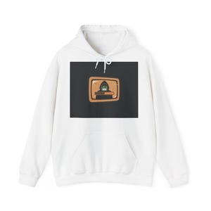 Sudadera con capucha de menú de juego retro: arte de pantalla de arranque de PC de los 90 con líneas de escaneo CRT y barra de carga de disquete.