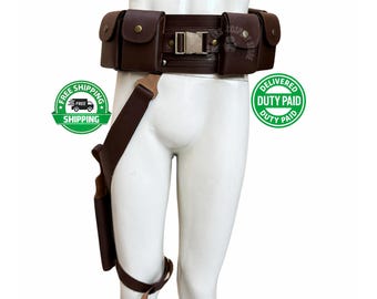 Bo-Katan Kryze Inspired Mandalorian Tactical Belt Set with Holsters & Utility Pouches