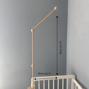 Wooden crib mobile Mobile arm for crib Baby Mobile hanger Baby mobile holder Crib mobile holder Baby mobile arm Crib mobile art