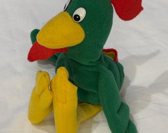 Vintage 1997 Kellogg's Cornelius der Hahn Plüschtier Bean Bag