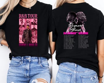 Chris Brown Shirt, R&B Tour 2026 T-Shirt,   Brown Tour Tee,  Shirt,  Brown Era 2026 Shirt, RB Concert Tee
