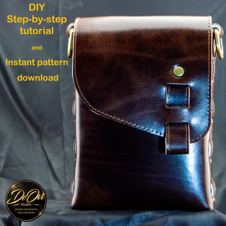 Braid Bag Pattern Braided Leather Bag PDF Pattern | No Sew Template | DIY Minimalist ...