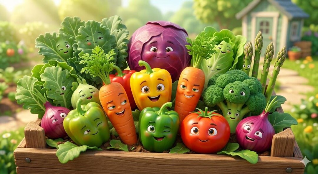 Vegetable Learning Chart for Kids | Preschool Educational Poster ...