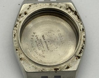 Vintage Rolex Oysterquartz Datejust  Watch Case For Parts Ref.17013 Stainless steel 17000B
