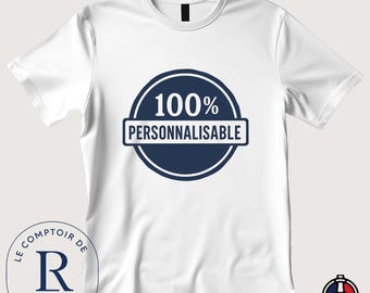 Tee shirt personnalisé | impression DTF premium | T-shirt custom message | Cadeau original couple famille | T-shirt unique à personnaliser