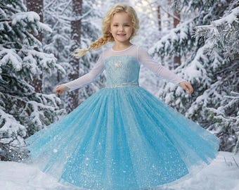 Elsa Kleid, Kleinkind Elsa Kostüm Prinzessin, Mädchen Cosplay Geschenk