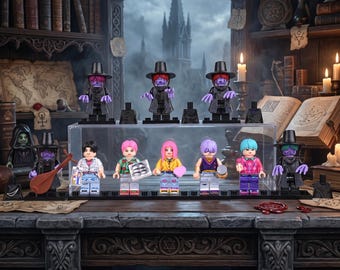 Set di 10 idol anime della boy band Demon Hunter Kpop, con strumenti musicali, un regalo unico per i fan.