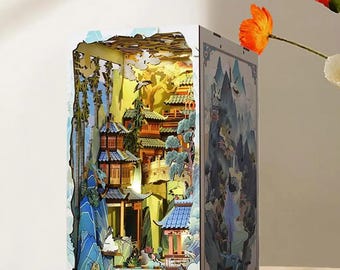 Rincón de lectura terminado: "Cabañas chinas en las nubes".