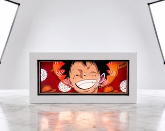 Anime-Leuchtkasten-LED-Lampe | Manga-Helden-Zimmerdeko | Otaku-Geschenk, Schreibtisch-Nachtlicht