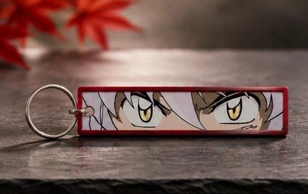 Jet Tag Keychains Inuyasha Anime Eyes Keychain | Inuyasha Keychain | Demon Slayer Style Acrylic ...