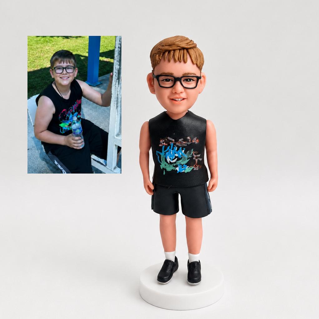 Custom Action Figure from Photo, Personalized Child Figurine, Birthday Keepsake Son Daughter