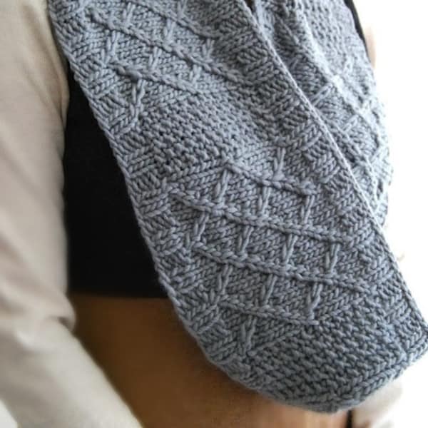 Hazy Shade Of Winter Double Wrap Cowl |Knitarelli PDF KNITTING PATTERN| Make Your Own Knit Cowl Neck Warmer