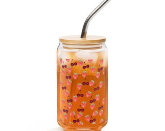 Vaso de verano con forma de lata