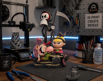 Billie & Mandy – 1/6 Scale STL file for 3d printing
