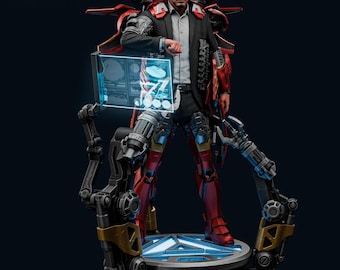 Iron Man Tony  Stark 1/6 Pressuported & unsupported STL
