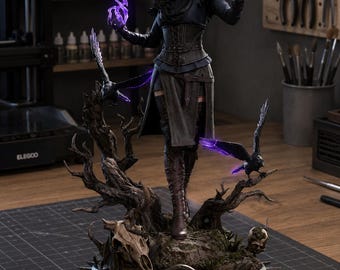 Yennefer – 1/6 Scale STL File unterstützt und nicht unterstützt