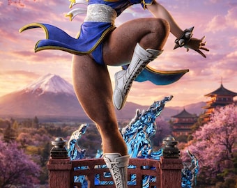 Chun Li 1/6 presupported 3D Print Model STL