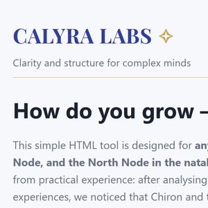 Why You Feel Stuck – Astrology Tool (Chiron & North Node Reading) | Birth Chart Insight | Digital Download