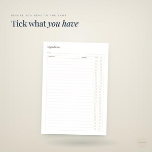 before you head to the shop · Tick what · you have
