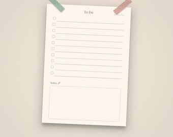 Cozy To Do List Printable | Daily Planner PDF | A4 A5 US Letter Half Letter | iPad Digital Planner | Minimalist Checklist