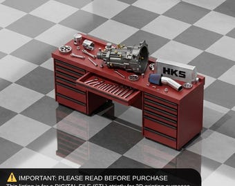 1/64 Workbench For Garage Diorama