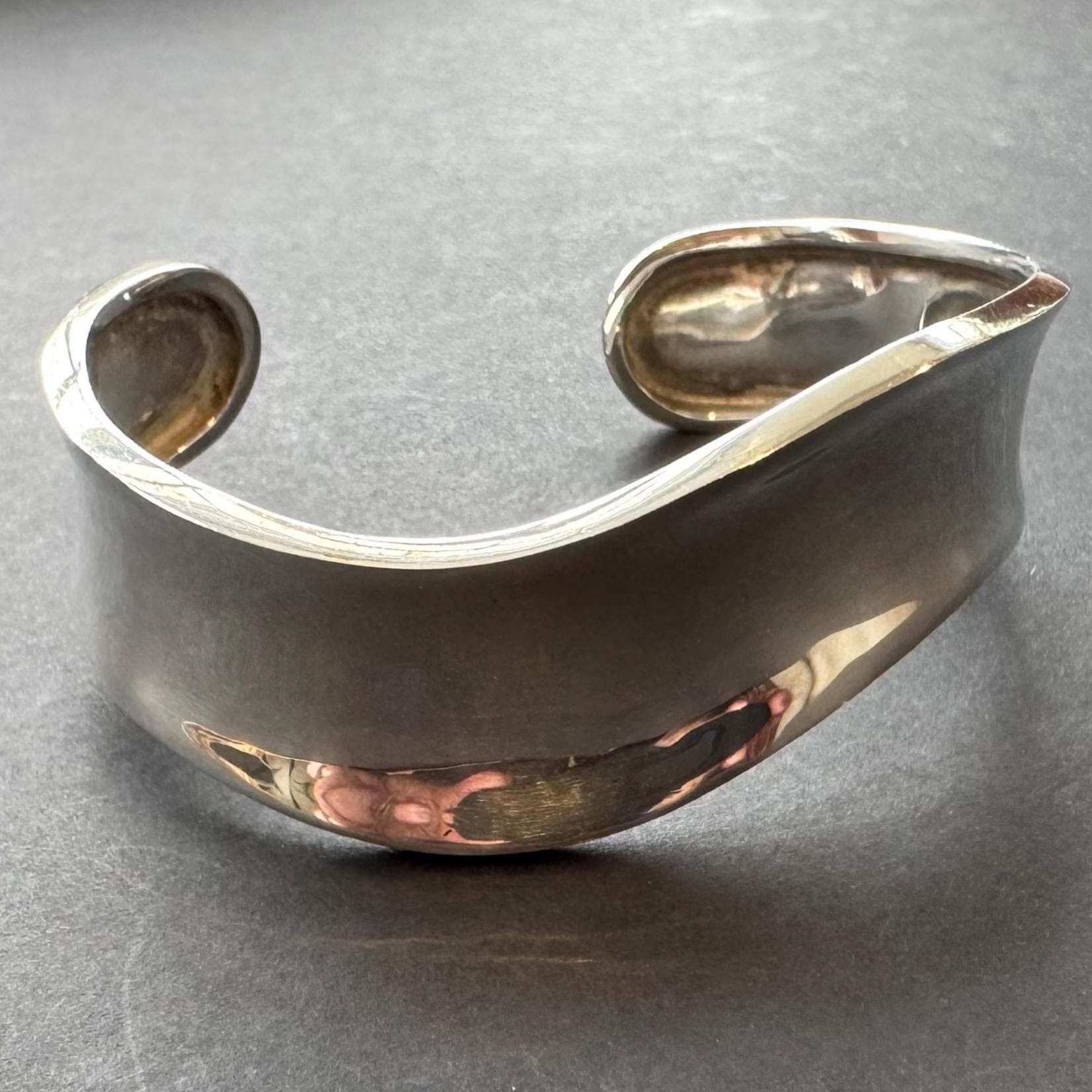 Vintage Brutalist Silver Bangles - Etsy UK