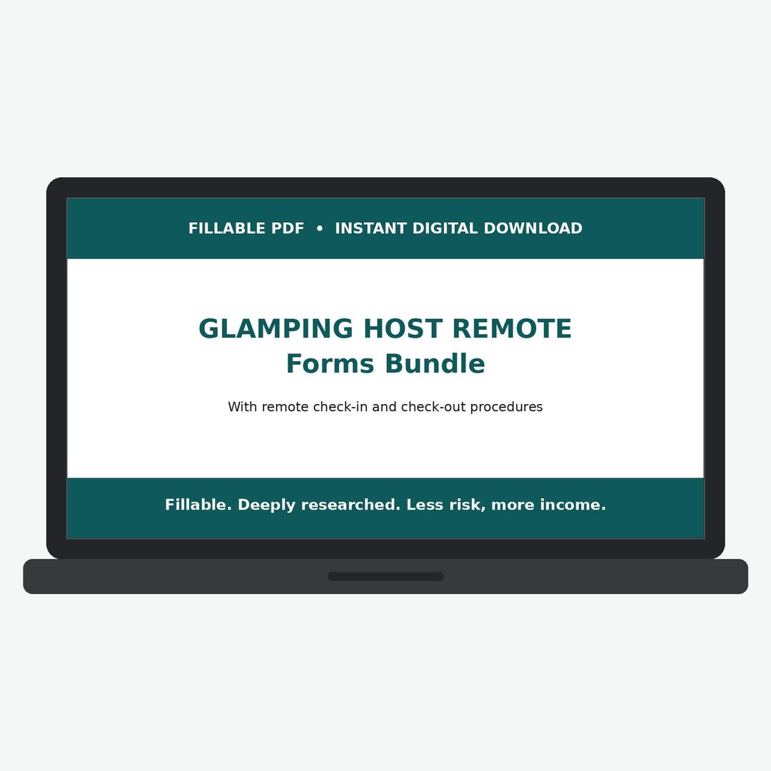 Glamping rental agreement contract