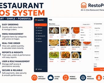Restaurant POS System | Offline Desktop Billing Software (Windows macOS) Source Code