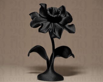 Narciso - stampa 3D - scultura floreale - decorazione per la casa