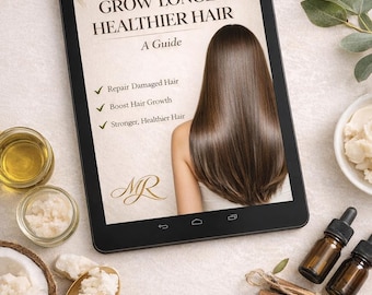 Guide PDF pour la croissance des cheveux – Réparer les cheveux abîmés naturellement, plus de 60 méthodes, faire pousser les cheveux, routine capillaire saine, ebook de soins capillaires naturels