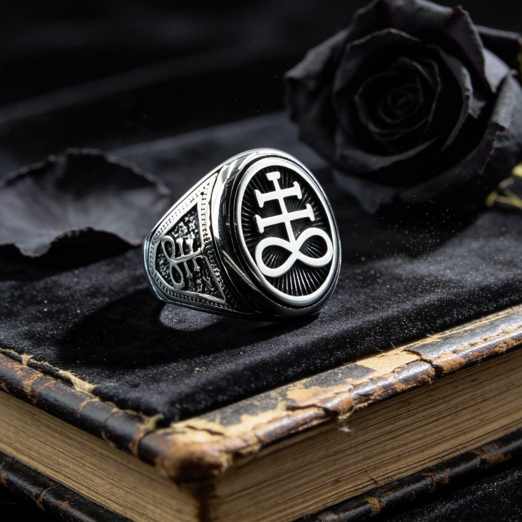 Mens Satanic Rings - Etsy