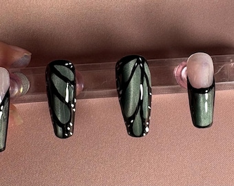 Butterfly press on nails