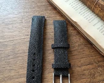 Handmade Custom Stingray Leather Watch Band 18mm 20mm 22mm 24mm Exotic Leather Watch Strap Personalized Gift for Him Her