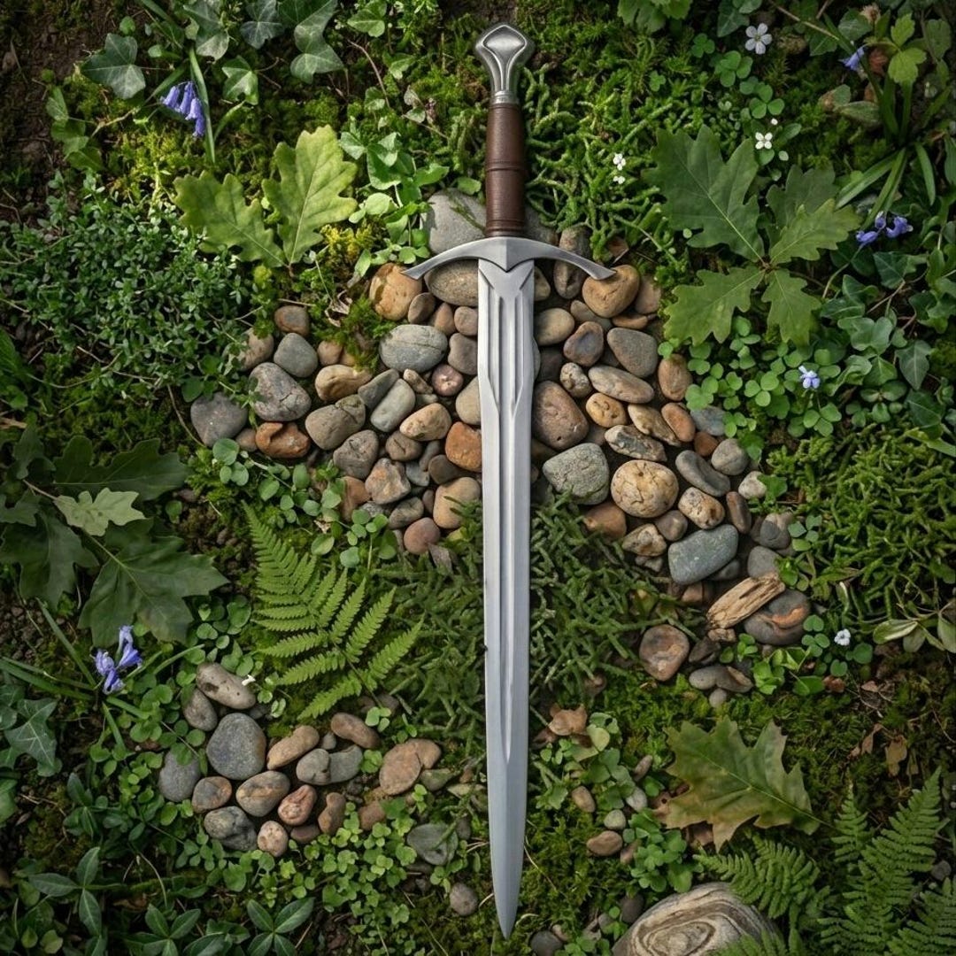 Rustic Sword Read Handmade Silverfang Fantasy Sword , Medieval Style , Collectible ...