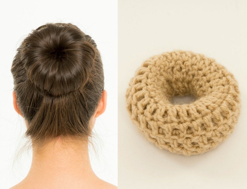 Blonde Sock Bun Maker / Crocheted Donut Bun Maker Handmade Etsy