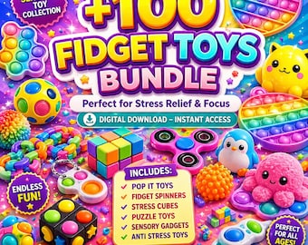 100+ Flexi Fidget Toys STL Pack - 3D Printer Files Bundle