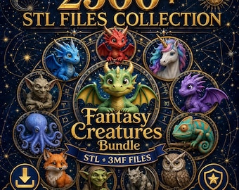 2500+ Flexi Articulated 3D Print STL Bundle – Animals & Toys, Commercial License