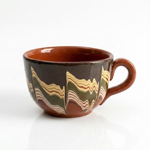 Oversized Ceramic Latte Mug 500ml | Large Handmade Coffee Mug | Earthy Pottery Cup | Unique Gift for Coffee Lovers