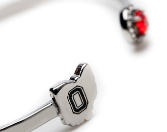 Ohio State Bangle Bracelet | OSU Bangle Bracelet | Ohio State jewelry | Ohio State Buckeyes Jewelry | OSU Gifts