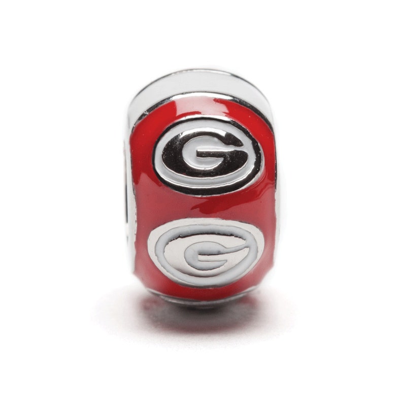 University of Georgia Charms UGA Gifts Officially Licensed University of Georgia Jewelry UGA Black and Red Charm Set Stainless Steel
