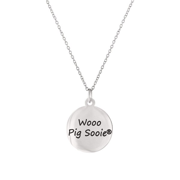 Arkansas Razorback Necklace - Wooo Pig Sooie | UA Razorbacks Jewelry | Officially Licensed University of Arkansas Jewelry