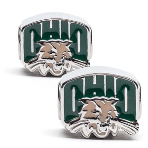 Ohio University Charms | OU Bobcats - OU Logo with Bobcat Charms | Officially Licensed Ohio University Jewelry | Bobcats Jewelry