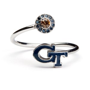 Stone Armory Georgia Tech Ring | Georgia Tech Yellow Jackets Jewelry | Adjustable  Ring | Perfect Georgia Tech Yellow J..