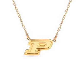Stone Armory Officially Licensed Necklace Purdue Boilermakers- 18K Gold-Plated Stainless Steel Jewelry Designed for Sensitive Skin
