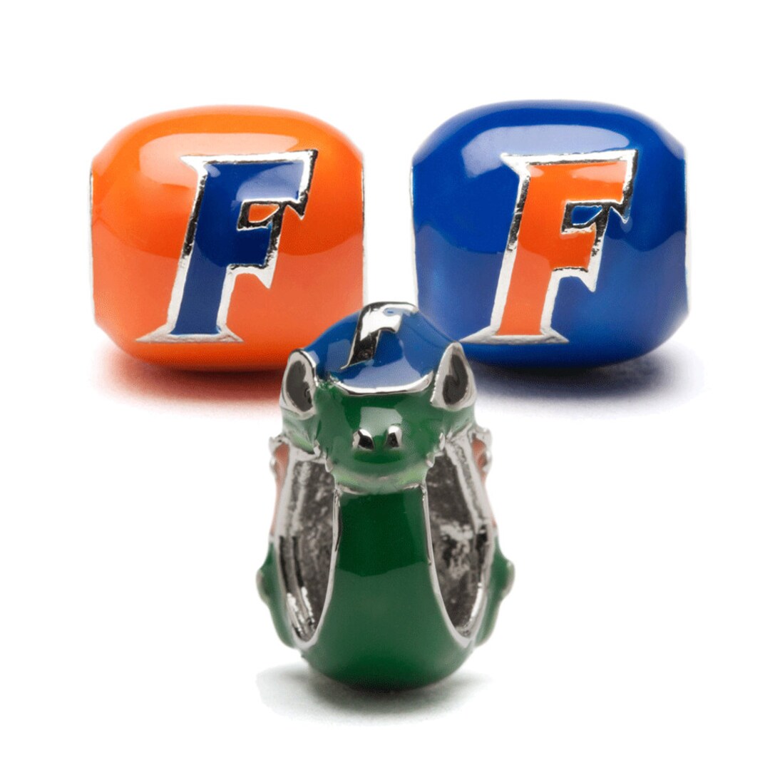 University Of Florida Gators European Bead Charm - Silver Plated For Bracelets 4 thumbnail image