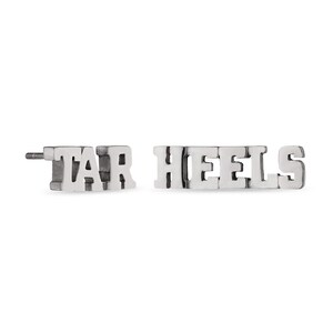 Stone Armory North Carolina Stud Earrings | North Carolina Tarheels Jewelry | Stainless Steel TAR HEELS Studs | Perfect UNC Tarheel Gift