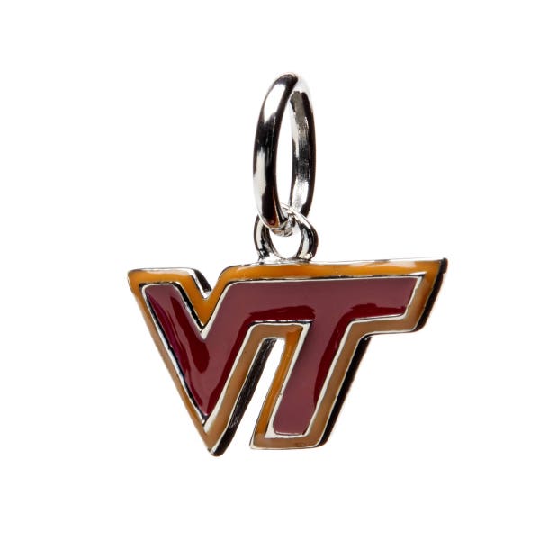 Virginia Tech Charm | VT Hokies Charm - Red VT Dangle Charm | Officially Licensed Virginia Tech Jewelry | Virginia Tech Charm| Hokies Charm