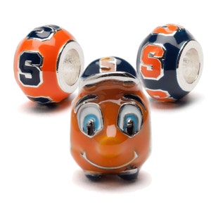 Syracuse University Charms | SU Oranges Charms - Blue, Orange and Otto Charms | Officially Licensed Syracuse University Jewelry | SU Charms